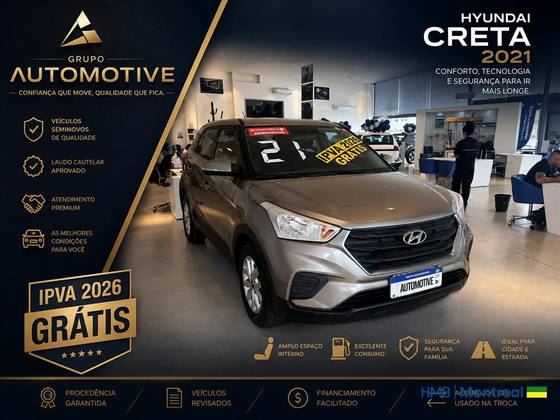 HYUNDAI CRETA 1.6 16V FLEX ACTION AUTOMÁTICO HYUNDAI CRETA 1.6 16V FLEX ACTION AUTOMÁTICO